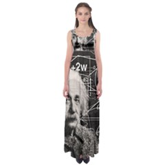 Albert Einstein Empire Waist Maxi Dress by Valentinaart