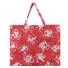 Pattern Zipper Large Tote Bag by Valentinaart