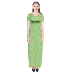 Pattern Short Sleeve Maxi Dress by Valentinaart