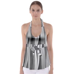 Pattern Babydoll Tankini Top