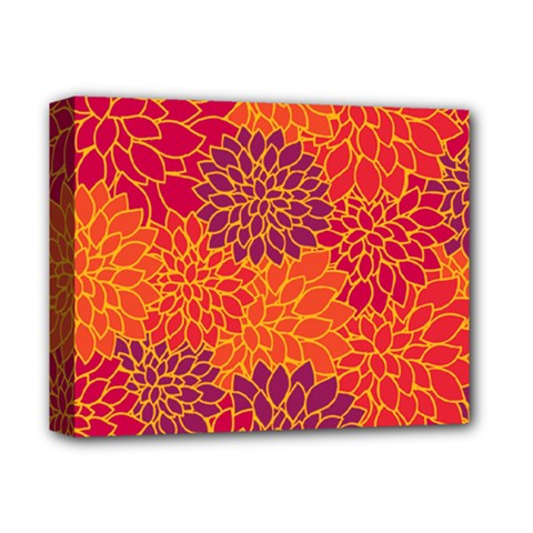 Floral Pattern Deluxe Canvas 14  X 11  by Valentinaart
