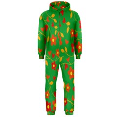 Floral Pattern Hooded Jumpsuit (men)  by Valentinaart