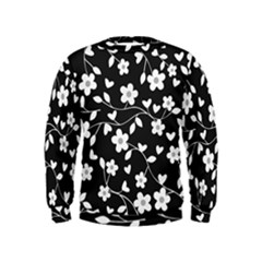 Floral Pattern Kids  Sweatshirt by Valentinaart