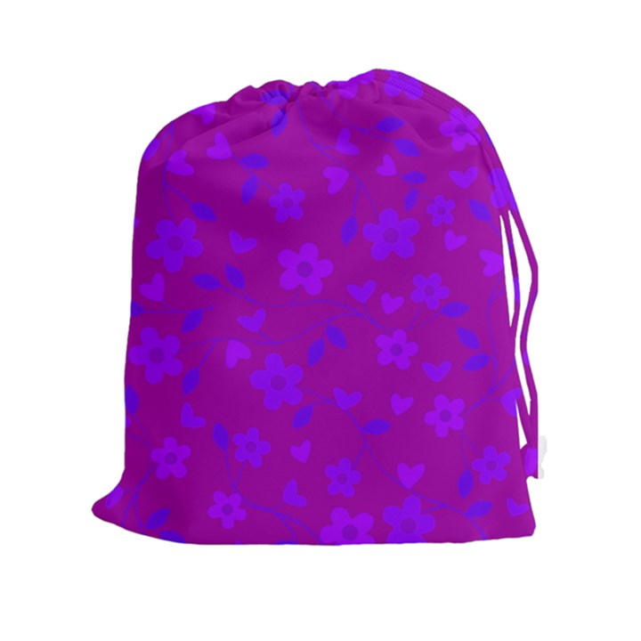 Floral pattern Drawstring Pouches (XXL)