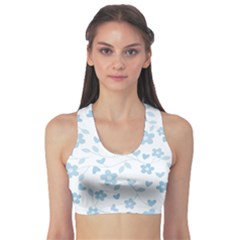 Floral Pattern Sports Bra by Valentinaart