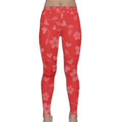 Floral Pattern Classic Yoga Leggings by Valentinaart