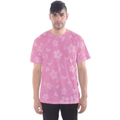 Floral pattern Men s Sport Mesh Tee