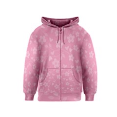 Floral pattern Kids  Zipper Hoodie