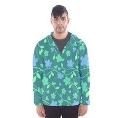 Floral Pattern Hooded Wind Breaker (men) by Valentinaart