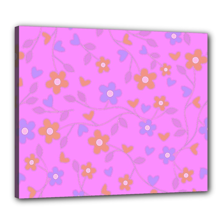 Floral pattern Canvas 24  x 20 