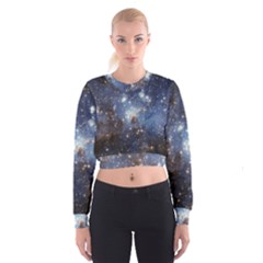 Large Magellanic Cloud Women s Cropped Sweatshirt