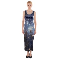 Large Magellanic Cloud Fitted Maxi Dress