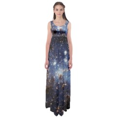 Large Magellanic Cloud Empire Waist Maxi Dress by SpaceShop