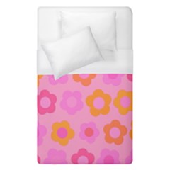 Pink Floral Pattern Duvet Cover (single Size) by Valentinaart