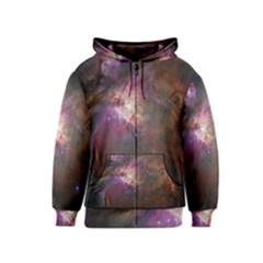 Orion Nebula Kids  Zipper Hoodie by SpaceShop