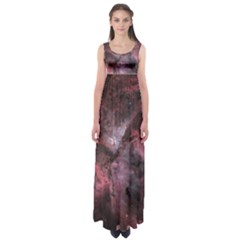 Carina Peach 4553 Empire Waist Maxi Dress by SpaceShop