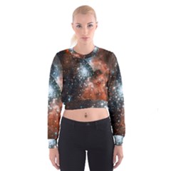 Star Cluster Women s Cropped Sweatshirt by SpaceShop