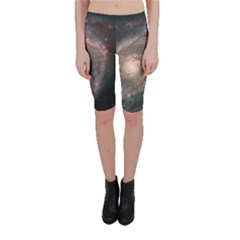 Whirlpool Galaxy And Companion Cropped Leggings  by SpaceShop