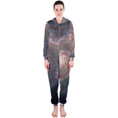 Whirlpool Galaxy And Companion Hooded Jumpsuit (ladies)  by SpaceShop