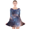 New Stars Long Sleeve Velvet Skater Dress View1