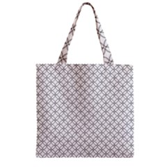 Pattern Zipper Grocery Tote Bag by Valentinaart