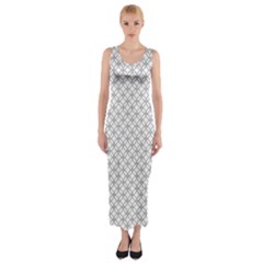 Pattern Fitted Maxi Dress