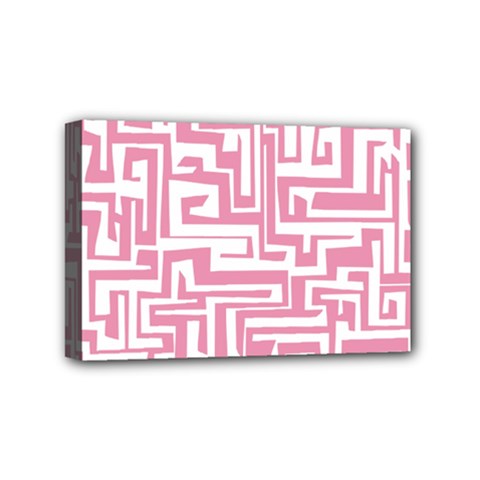 Pink Pattern Mini Canvas 6  X 4  by Valentinaart