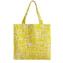 Pattern Zipper Grocery Tote Bag View1