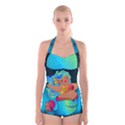 Mermaids Heaven Boyleg Halter Swimsuit  View1