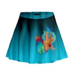 Mermaids Heaven Mini Flare Skirt