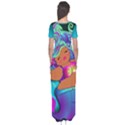 Mermaids Heaven Short Sleeve Maxi Dress View2