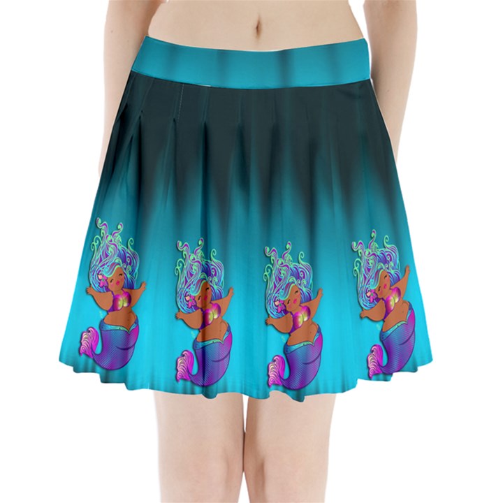 Mermaids Heaven Pleated Mini Skirt