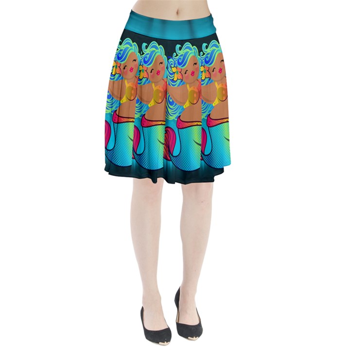 Mermaids Heaven Pleated Skirt
