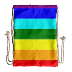 Rainbow Drawstring Bag (large) by Valentinaart