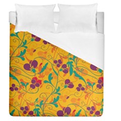 Floral Pattern Duvet Cover (queen Size) by Valentinaart