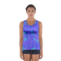 Floral Pattern Women s Sport Tank Top  by Valentinaart