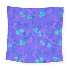 Floral Pattern Square Tapestry (large) by Valentinaart