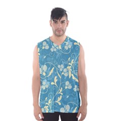 Floral Pattern Men s Basketball Tank Top by Valentinaart