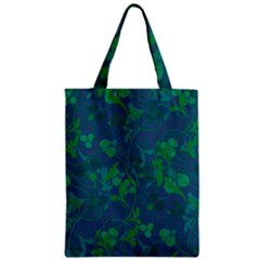 Floral Pattern Zipper Classic Tote Bag by Valentinaart