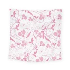 Floral Pattern Square Tapestry (small) by Valentinaart