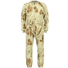 Floral Pattern Onepiece Jumpsuit (men)  by Valentinaart