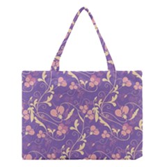 Floral Pattern Medium Tote Bag by Valentinaart