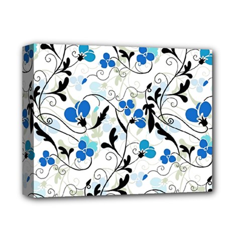 Floral Pattern Deluxe Canvas 14  X 11  by Valentinaart