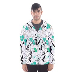 Floral Pattern Hooded Wind Breaker (men) by Valentinaart