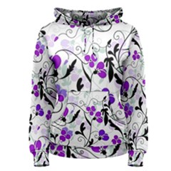 Floral Pattern Women s Pullover Hoodie by Valentinaart