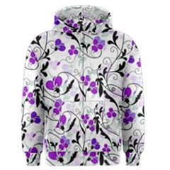 Floral Pattern Men s Zipper Hoodie by Valentinaart