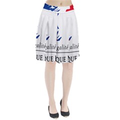 Symbol Of The French Government Pleated Skirt by abbeyz71