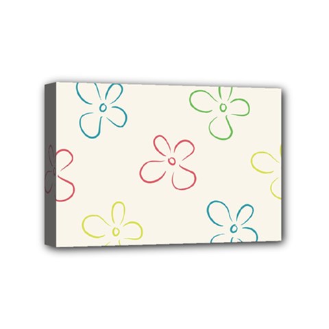 Flower Background Nature Floral Mini Canvas 6  X 4  by Simbadda