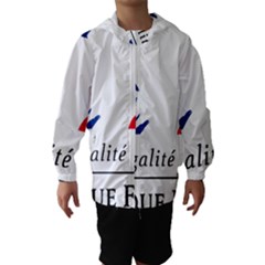 Symbol Of The French Government Hooded Wind Breaker (kids)