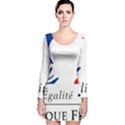 Symbol of the French Government Long Sleeve Velvet Bodycon Dress View1